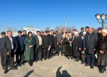 Келес ауданының  «ақжолдықтардың» бастамасымен табиғи газға қолдары жетіп отыр