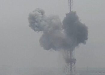 Киевте телемұнара жарылды