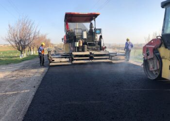 «Көлкент – Манкент шипажайы» бағытындағы  жол  жөнделуде