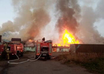 Ақмола облысында базар өртеніп, бір адам қаза болды