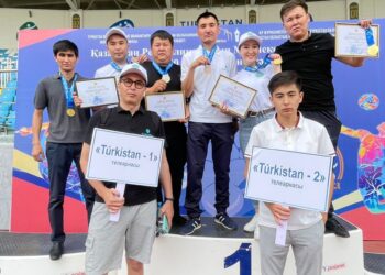 Түркістан телеарнасы БАҚ өкілдері арасындағы спартакиада топ жарды