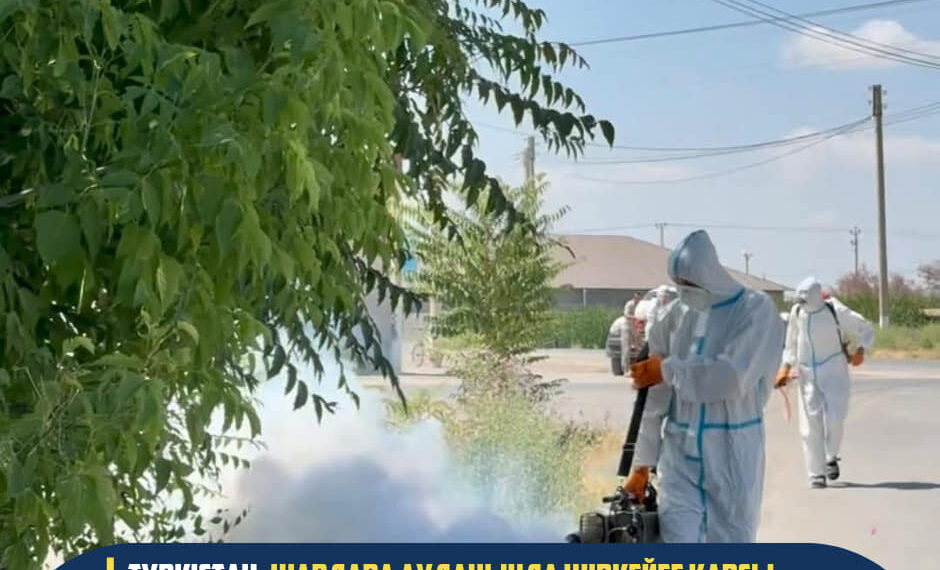 ШАРДАРА АУДАНЫНДА ШІРКЕЙГЕ ҚАРСЫ ЗАЛАЛСЫЗДАНДЫРУ ЖҰМЫСТАРЫ ЖАЛҒАСУДА