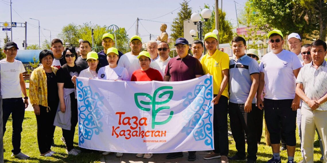 ТҮРКІСТАН: ҚАЗЫҒҰРТТА КЕЗЕКТІ ТАЗАЛЫҚ ШАРАСЫ ӨТТІ