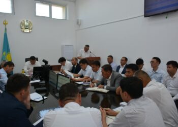 ШАРДАРА АУДАНЫНДА АППАРАТТЫҚ МӘЖІЛІС ӨТТІ