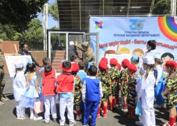 ТҮРКІСТАНДА «БАЛАЛАР ҚАУІПСІЗДІГІ–БАСТЫ НАЗАРДА!» АТТЫ ІС-ШАРА ӨТТІ