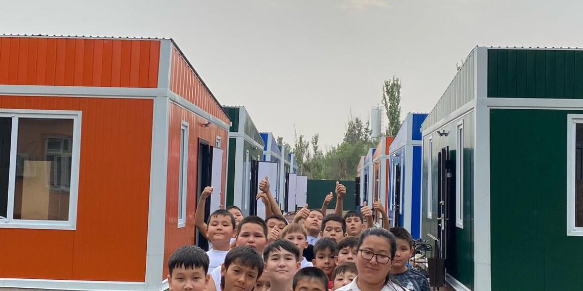 ТҮРКІСТАН ОБЛЫСЫНДА АЛҒАШҚЫ МОДУЛЬДІ ЛАГЕРЬ ЖАТАҚХАНАСЫ АШЫЛДЫ