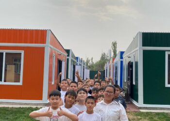 ТҮРКІСТАН ОБЛЫСЫНДА АЛҒАШҚЫ МОДУЛЬДІ ЛАГЕРЬ ЖАТАҚХАНАСЫ АШЫЛДЫ