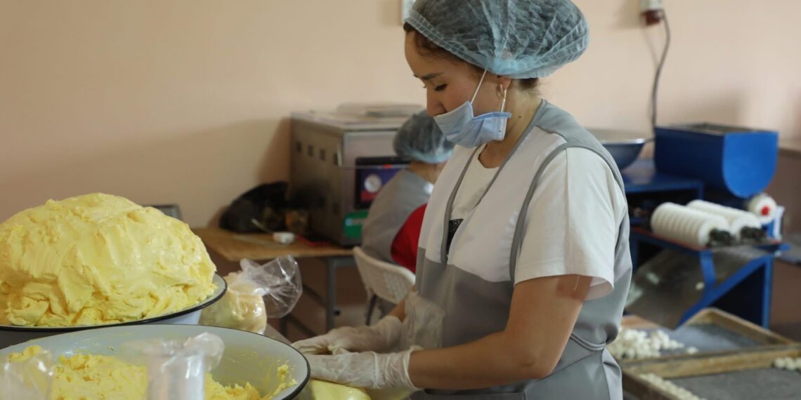 САРЫАҒАШТА ТӘУЛІГІНЕ 10 ТОННА СҮТ ӨНІМІН ӨНДІРЕТІН КӘСІПОРЫН БАР