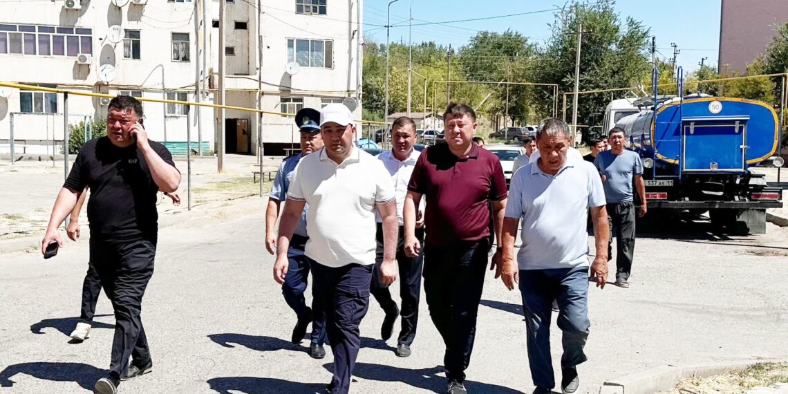 НҰРАЛХАН КӨШЕРОВ ШАРДАРА ТҰРҒЫНДАРЫМЕН КЕЗДЕСІП, КӨПҚАБАТТЫ ҮЙЛЕРДІ СУМЕН ҚАМТУ ЖҰМЫСЫН ҚАДАҒАЛАДЫ