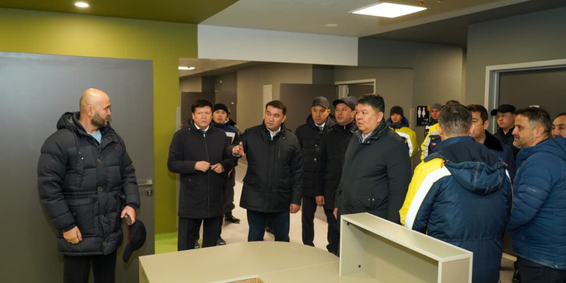 ТҮРКІСТАНДАҒЫ 570 ОРЫНДЫҚ КӨПБЕЙІНДІ АУРУХАНАНЫҢ ҚҰРЫЛЫСЫ БАҚЫЛАУДА