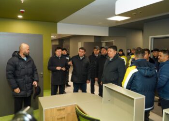 ТҮРКІСТАНДАҒЫ 570 ОРЫНДЫҚ КӨПБЕЙІНДІ АУРУХАНАНЫҢ ҚҰРЫЛЫСЫ БАҚЫЛАУДА