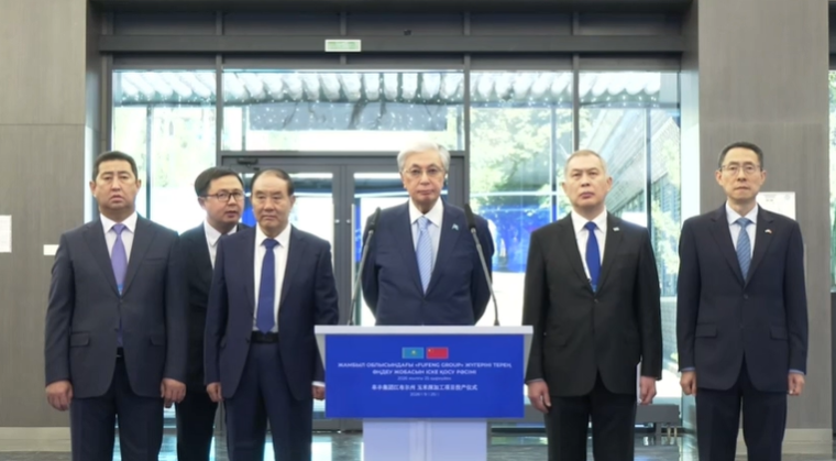 Мемлекет басшысы жүгері өңдеу зауытын іске қосу рәсіміне қатысты