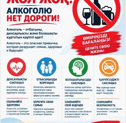 АЛКОГОЛЬГЕ ЖОЛ ЖОҚ!